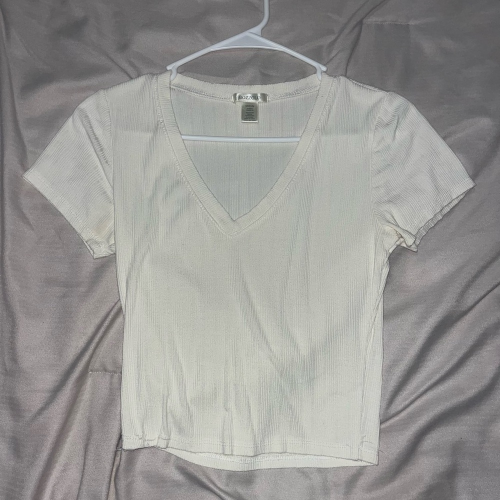White crop top